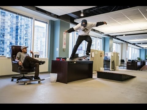 Skateboarders take over a Chicago office space - Red Bull Daily Grind