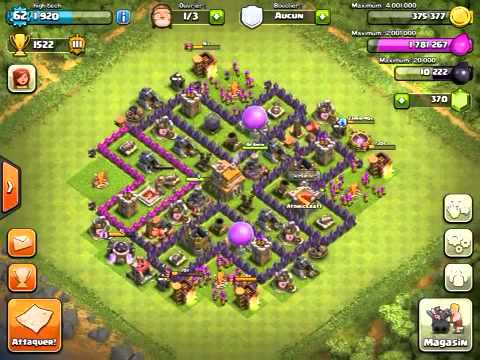 Tuto: farmer de l'élixir noir sur Clash of Clan avec HDV 7