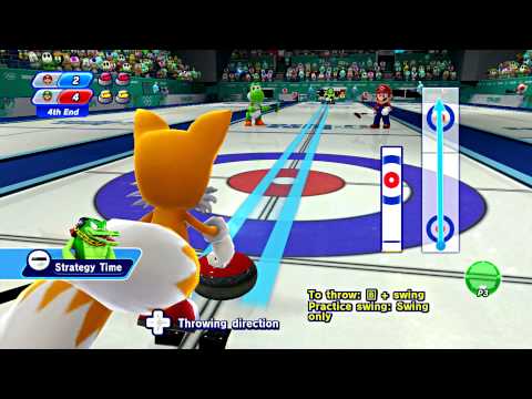 Mario and Sonic at the Sochi 2014 Olympic Winter Games - Part 16: Curling