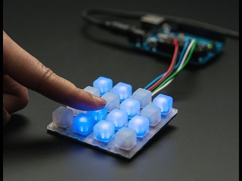 Adafruit Trellis - Open source backlight keypad driver system