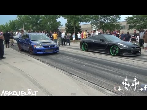 Nissan GTR vs Mitsubishi Evo