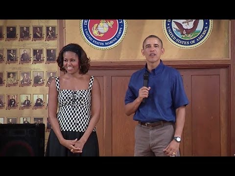 President Obama Speaks to Troops at Marine Corps Base Hawaii