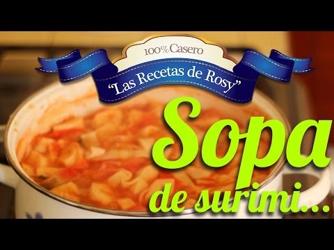 Sopa de surimi // Las recetas de Rosy