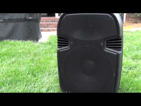 Pyle Pro 15 Inch Watt Portable Powered PA Speaker