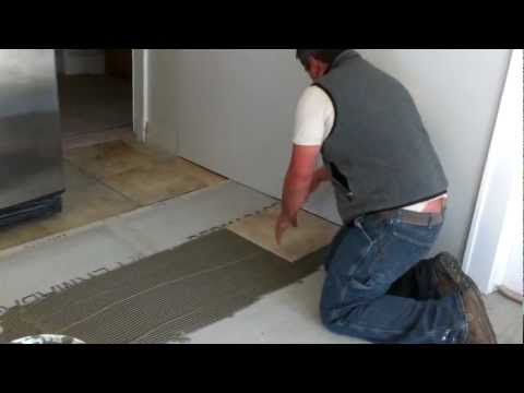 How to install ceramic tiles  on a floor