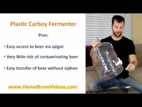 Home Brew Fermenters Guide 3 of 3 - Plastic Carboy Homebrew Fermenter For Homebrewing