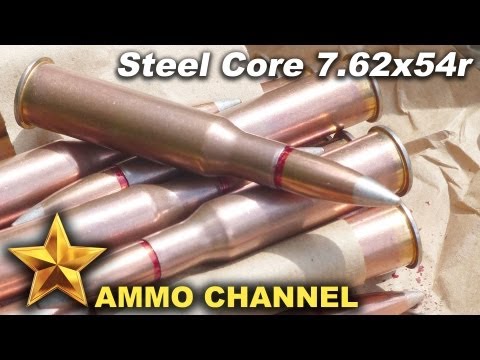 AMMOTEST: 7.62x54r Steel Core ammo penetration tests