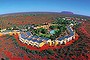 Aerial view of Voyages Ayers Rock Resort, Yulara. 