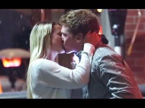 Snowing Mistletoe Kissing Prank