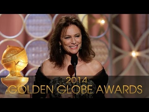 Jacqueline Bisset's Awkward Rampling Speech at 2014 Golden Globes