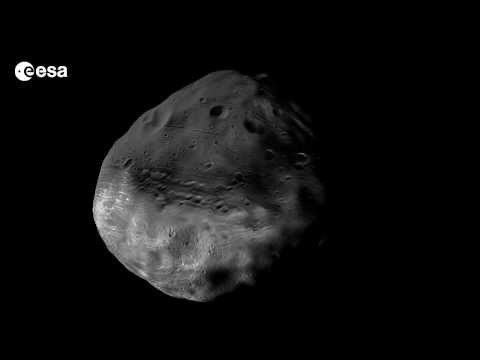 The Martian Moon Phobos - Full 360 Degree View | ESA Mars Space Science HD