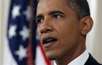 President Barack Obama delivers a televised address from the East Room of the White House in Washington, Wednesday, June 22, 2011 on his plan to drawdown U.S. troops in Afghanistan.