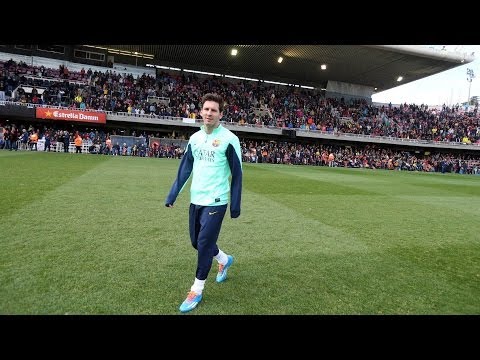 Messi's hat-trick at open-doors training session