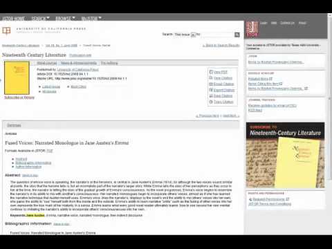 Using JSTOR