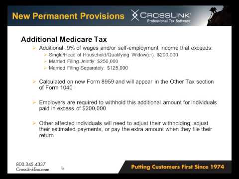 NEW - Federal Tax Law Updates for Tax Year 2013