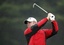 Ireland's Paul McGinley tees off on the 17th hole during the 2nd round of the Irish Open Golf Tournament, Baltray, Ireland, Friday, May, 15, 2009.