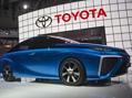 Hydrogen cars on display as auto makers highlight green technology
