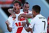 Heart's Harry Kewell celebrates after converting a penalty against Adelaide.