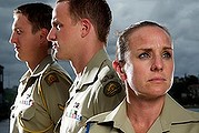 Lance Corporal James Duncan, Lance Corporal Craig Hancock and Sergeant Sarah Webster.