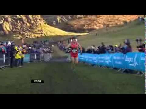 Chris Derrick takes victory in the Bupa Great Edinburgh Cross Country