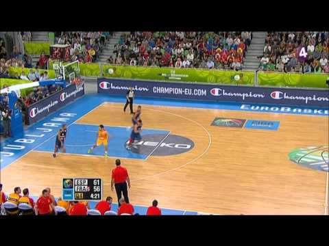 France Vs España FIBA EuroBASKET 2013 SemiFinal 4th Quarter HD