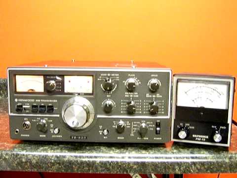 Tuning a tube transmitter Kenwood TS-520 example