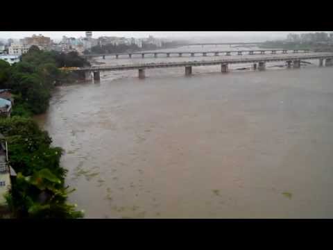 Tapi River Surat, Gujarat, India - Overflow View July 2013, Surat, Gujarat, India