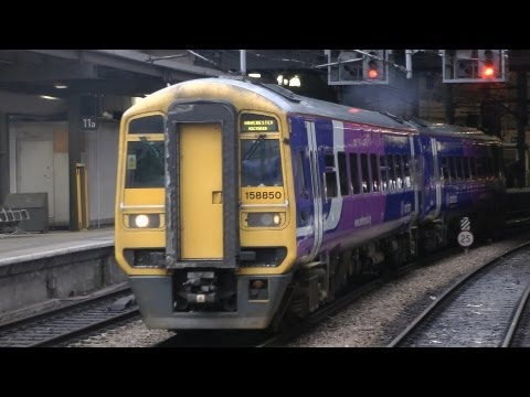 Northern Rail Trains At Leeds Station - Class 158s,150s,153 & 155 April 25th - 28th 2012