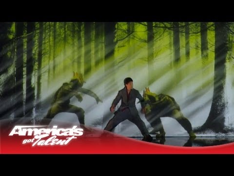 Kenichi Ebina - Robotic Dancer Becomes a Live Video Game Character - America's Got Talent 2013