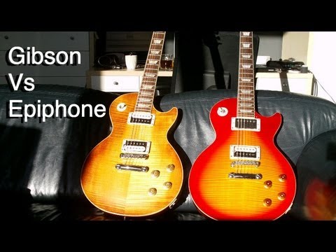 Gibson Les Paul Faded Vs. Epiphone Les Paul Standard - Line-in Recorded Comparison