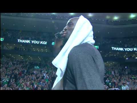 Celtics Kevin Garnett Tribute In-Game vs Brooklyn