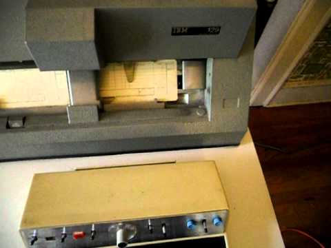 IBM 129 Key Punch - running