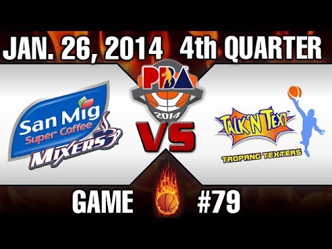 San Mig Coffee VsTalk 'N Text  January 26 2014  4th Quarter