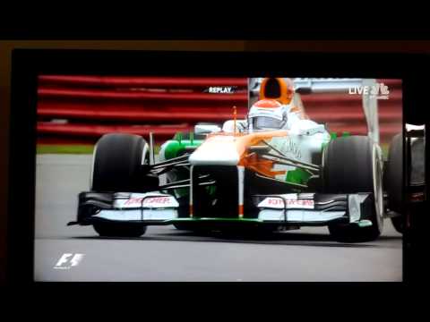 Adrian Sutil JUMPS his Force India F1 car in Montreal.