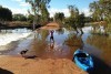 The Gascoyne River has been boosted by rain