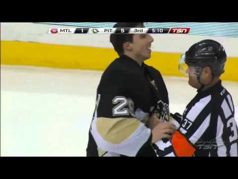 Marc-Andre Fleury and Peter Budaj Almost Fight (1/22/14)