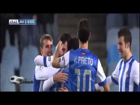 Real Sociedad vs Elche CF (4- 0) All Goals & Highlights 2014/01/27-HD