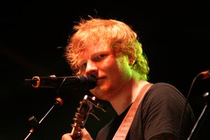 Ed Sheeran performing on Day 3 of Sunfest 2013 in Downtown West Palm Beach, Florida - May 3, 2013