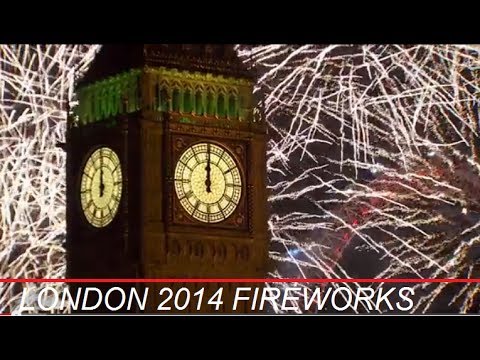 2014 Midnight Fireworks - London, UK (HD) (OFFICIAL)