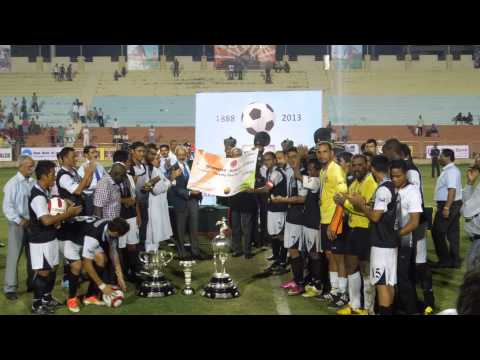 Mohammedan Sporting Club Team with  won  trophy of Durand Cup- 2013 126th Edetion