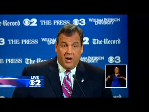 Gubernatorial Debate Between Chris Christie & Barbara Buono 10.9.2013 Wayne NJ