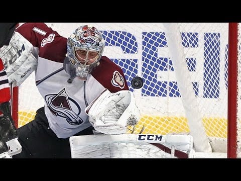 Semyon Varlamov picks off Kane's one-timer