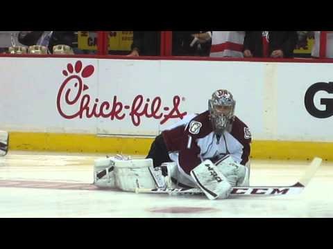 Semyon Varlamov warm-ups 10/12/13 Verizon Center