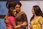 (L) Bollywood Actress Rani Mukherjee , Bipasha Basu , Tollywood Actress Koel Mallick  during the Closing Ceremony of Kolkata Film Festival at Nandan in Kolkata on Sunday 17 November 2013