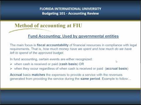 Fund Accounting at FIU