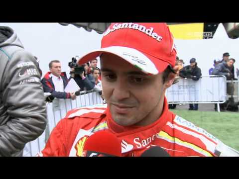 Post-race interview with Felipe in Brazil 2013 SKY