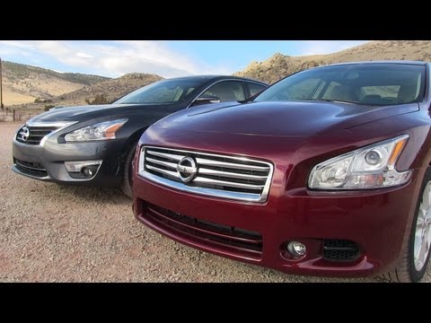 2013 Nissan Altima vs Maxima 0-60 MPH Mashup Review