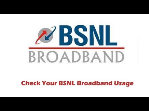 How to Check BSNL Broadband Usage