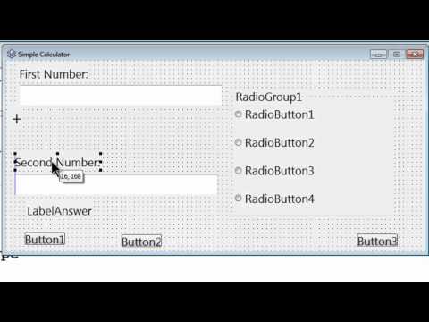 Free Pascal App Tutorial 5 - Simple Calculator Part 1 - Form Setup - Lazarus