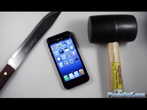 Apple iPhone 5 Hammer Drop & Knife Scratch Test